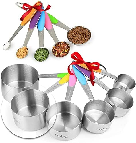 New Version! 11 Piece Measuring Cups And Spoons Set by Laxinis World