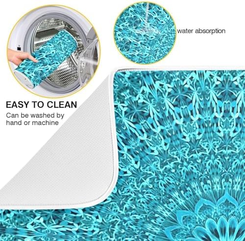 Super Absorbent Dish Drying Mat, Microfiber Fast-Drying Dish Mat, 24"