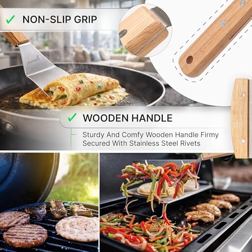 Anmarko Stainless Steel Griddle Spatula Set