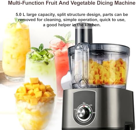 600 W Electric Vegetable Dicer Shredder, Commercial Food Processor for