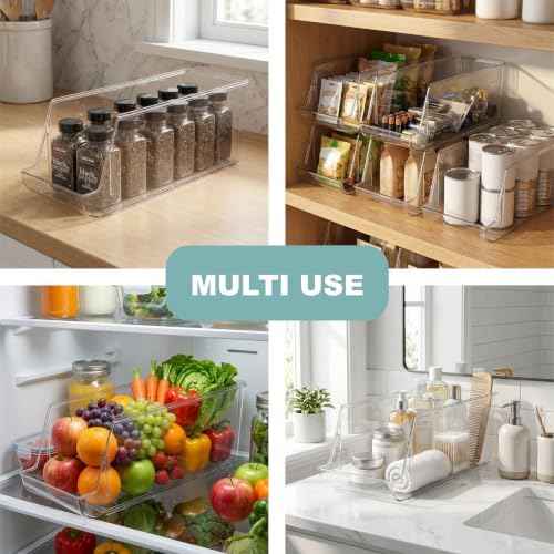 Oprunsy 2-Pack Stackable Can Organizer for Refrigerator