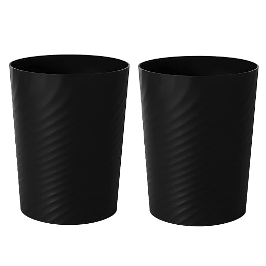 UUJOLY Plastic Small Trash Can Wastebasket, Garbage Container Basket by UUJOLY