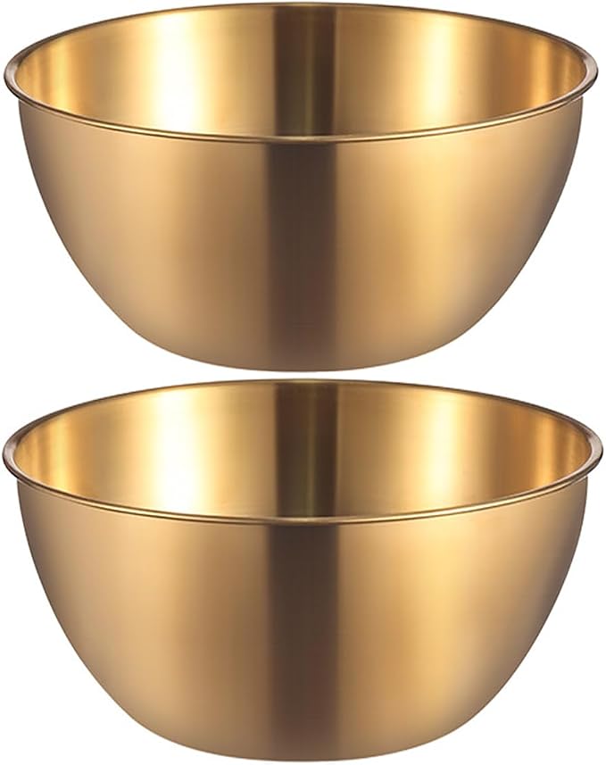 Stainless Steel Salad Bowls Set of 2 Mixing Bowl by AIYoo