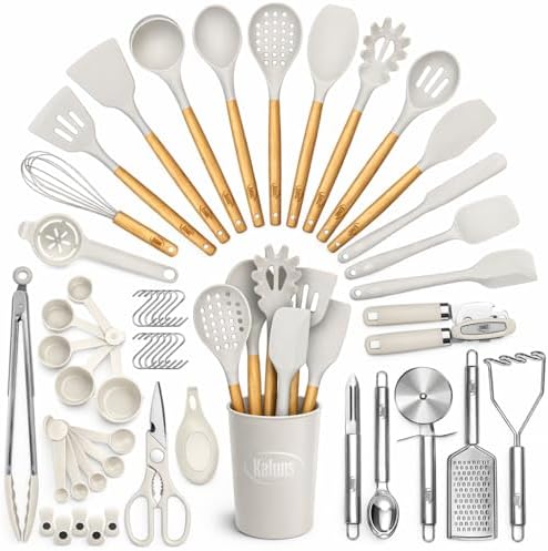Kaluns 50 PCS Silicone Kitchen Utensils Set