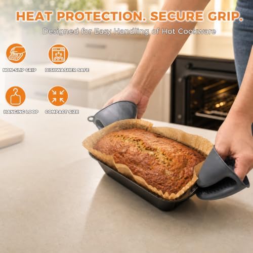 Loaf Pan Baking Set with 100 Parchment Paper Liners and 2 Mini