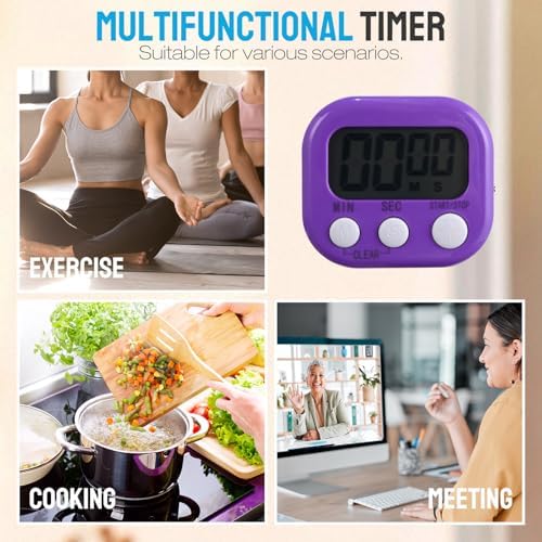 Leumoi 24 Pcs Digital Kitchen Timer
