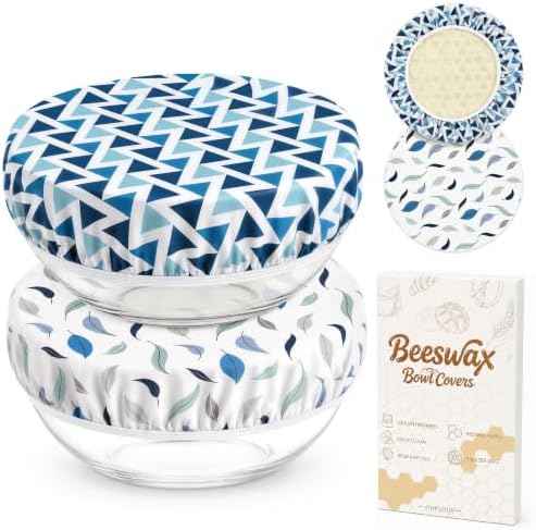 Reusable Beeswax Bowl Covers for Bread Proofing