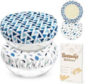 Reusable Beeswax Bowl Covers for Bread Proofing