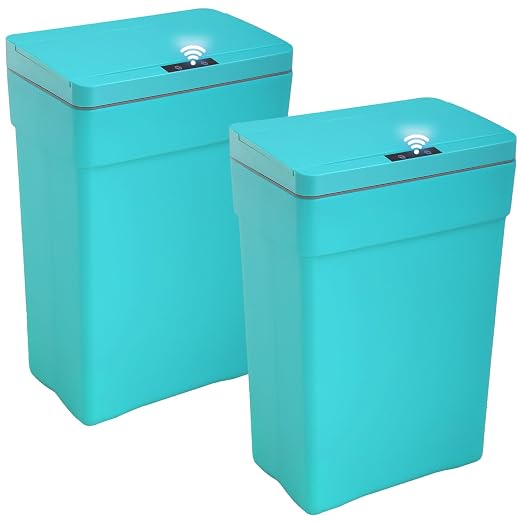 BestOffice 13 Gallon Trash Can Automatic Kitchen Trash Can Touch Free by BestOffice