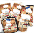 Collection Italian Chef Decor 7Piece Printed Kitchen Linen Set