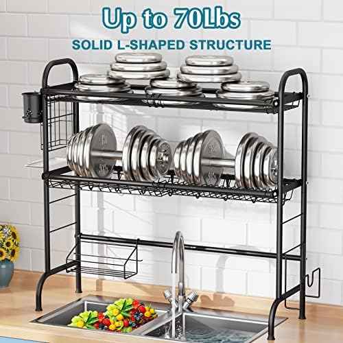 HOWDIA 3-Tier Stainless Steel Dish Drying Rack
