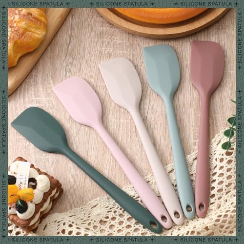 Honeydak 24 Pieces Mini Silicone Spatulas, 8.3 Inch Small Rubber