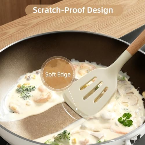 33PCS Silicone Cooking Utensils Set with Holder, Food Grade