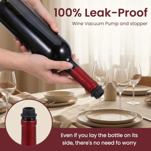 48 Pack Wine Stoppers Vacuum, Food Grade Silicone Wine Saver