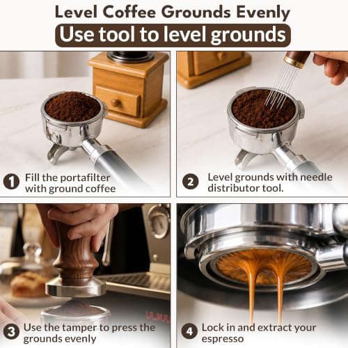 51mm Espresso Accessories Kit - Premium Aluminum Coffee Tamper Set