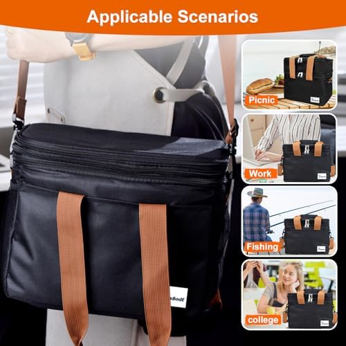 Lunch Bag Upgraded Insulated Lunch Box for Men and Women - 15-20L