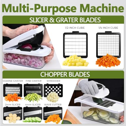 Vegetable Chopper and Mandoline Slicer