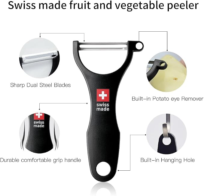 Original Swiss Made Peeler Vegetable&Fruits stainless steel blade Peeler - Image 5