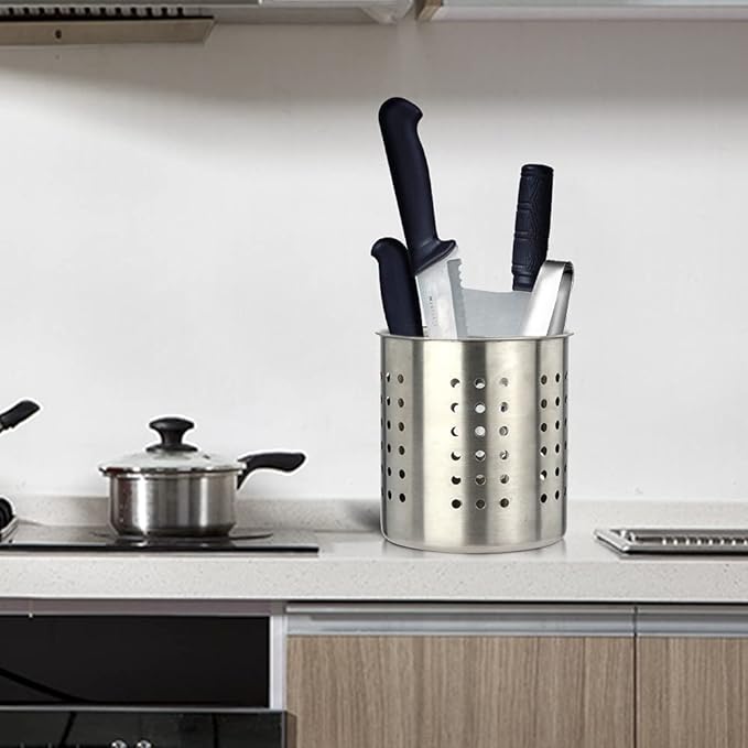 Saiveina Stainless Steel Utensil Holder Kitchen Holder Restaurant Cooking - Image 2