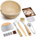 Banneton Bread Proofing Basket Set, 2 Round 9-Inch Baskets