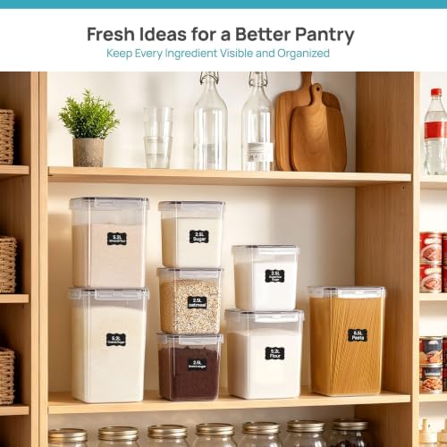 Vtopmart 5 PCS Flour and Sugar Storage Container Sets for Regular