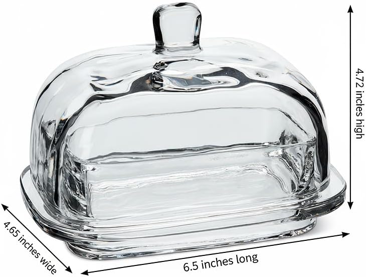 Abbott Collection Large Rectangle Covered Butter Dish with Lid