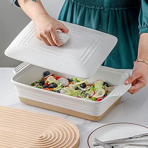 HVH Ceramic Casserole Dish with Lid, 9x13
