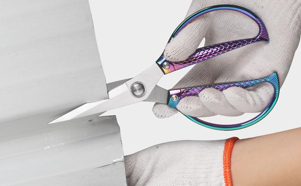 Jasni Fish pattern Powerful kitchen scissors professional Heavy Duty