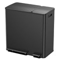 Lovewind Double Trash Can Kitchen, 13+5.5 Gallon Stainless Steel Dual Trash and by LOVEWIND
