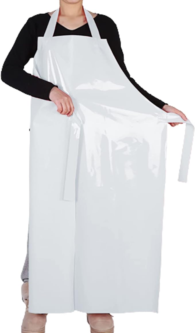 ELEBOX Waterproof Oil Proof Bib Apron Utility Apron Chemical Resistant Apron - Image 4
