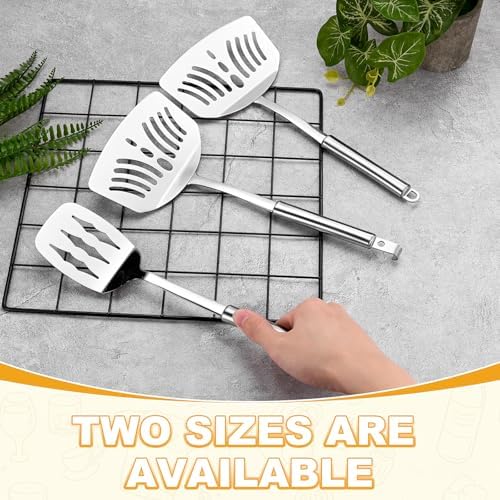 M METERXITY Fish Spatula, 11.8 Inch 304 Stainless Steel Anti-Scald