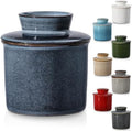 Ceramic Butter Crock with lid for Countertop,French Butter Dish