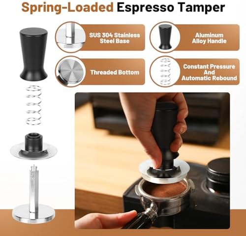 58mm Espresso Tool Kit, Espresso Tamper, Distributor, Funnel, Puck
