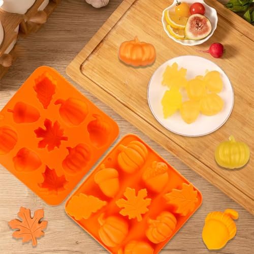 Pumpkin Molds Silicone Thanksgiving Fall Cake Mold Pumpkin Maple Leaf