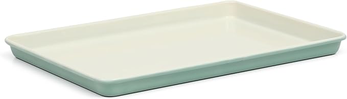 Martha Stewart Gallen 15 x 10 Inch Nonstick Carbon Steel Cookie Sheet – Teal by MarthaStewart