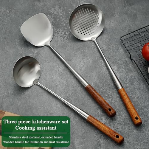 Evanda Wok Spatula Set, 17-Inch, Stainless Steel