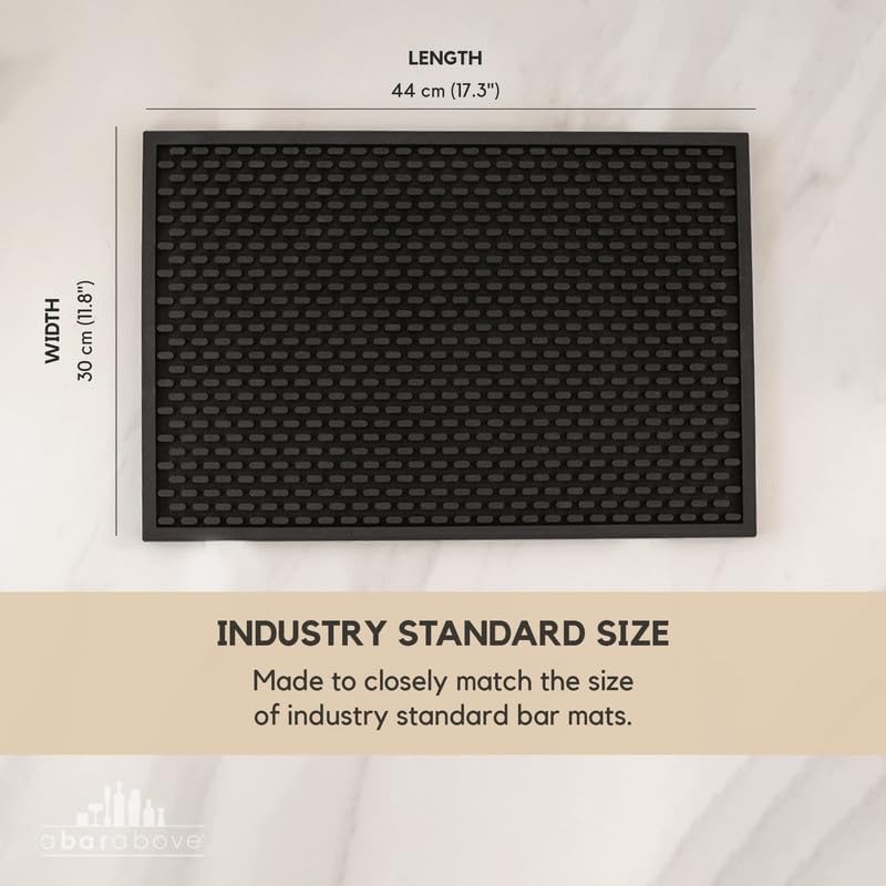 A Bar Above Heavy Duty Bar Mat, Food Safe Silicone Mat for Countertops