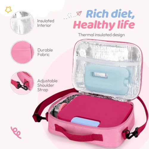Stainless Steel Bento Lunch Box with Insulated Bag