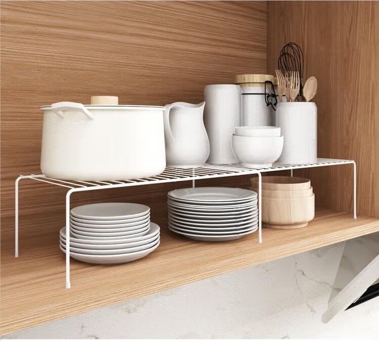 iPEGTOP Expandable Freezer Cabinet Storage Shelf, 2 Pieces Rustproof