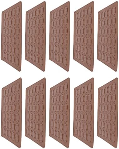 Qinlorgo Silicone Macaron Mat, 10 Sheets Non Stick Baking Mat with 30