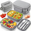 Bento Box Adult with Insulated Lunch Bag - 3 Stackable Leak-Proof