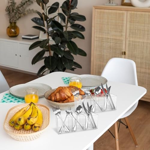 Rainmae Large Plastic Cutlery Storage Organizer