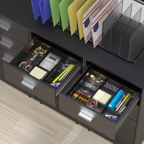 Simple Houseware Drawer Organizer Tray, 9 Adjustable Compartments