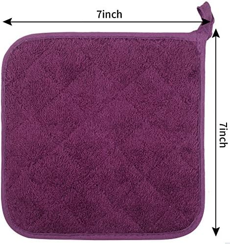 5-Piece Cotton Grape Pot Holder Set for Kitchen