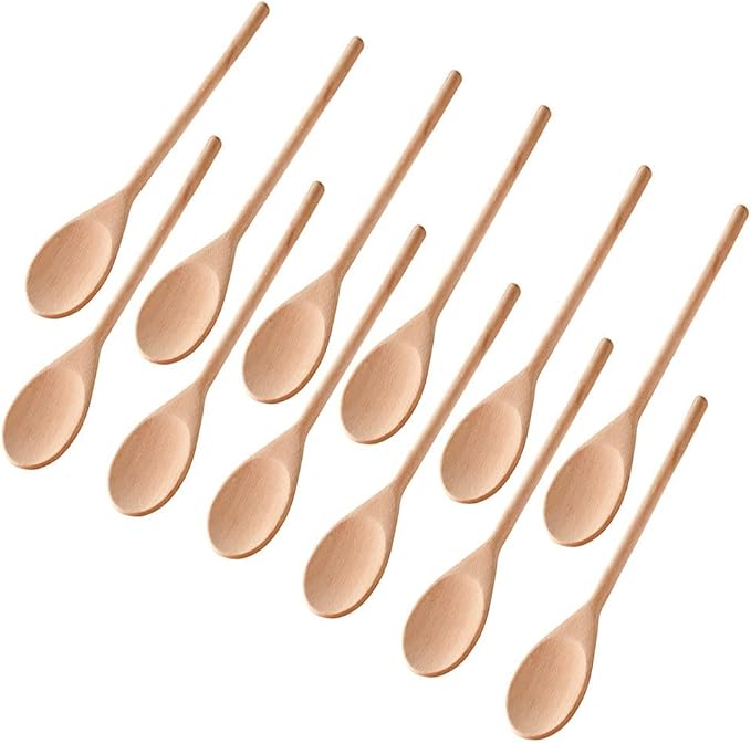 Kitchen Wooden Spoons Mixing Baking Serving Utensils Puppets 12 In by ROUNDSQUARE