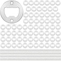 SiliFine 200 Set Bottle Opener Insert Bulk Stainless Steel Inserts Kit