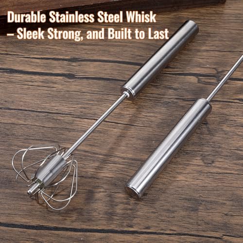 Semi Automatic Whisk, Stainless Steel Whisk, Egg Beater, Hand Push