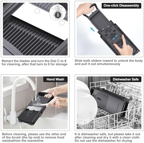 Safe Mandoline Slicer for Kitchen