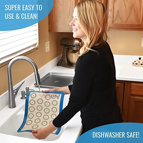 Silicone Baking Mat Set of 5, Blue