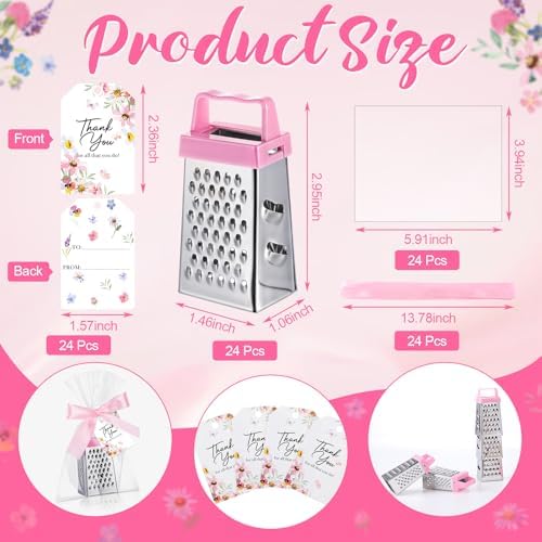 Maxdot 24 Set Employees Appreciation Gift Mini Cheese Graters with
